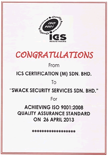 ISO Certificate